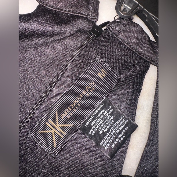 EUC Kardashian‎ Collection Size Medium Elegant Black Sleeveless Mini Dress - Picture 8 of 11